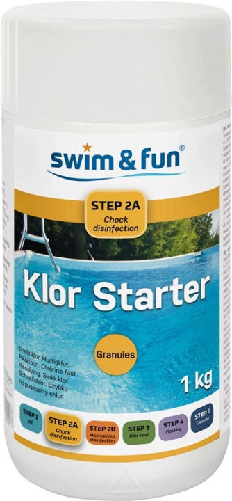 Klor Starter Fast Dissolving Granules 1 kg i gruppen HJEM, HUS & HAVE / Have og gårdhave / Pool & Tilbehør / Kemi til pools hos TP E-commerce Nordic AB (38-95647)
