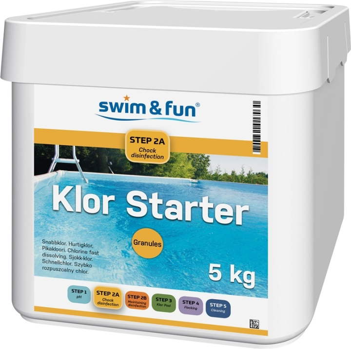 Klor Starter Fast Dissolving Granules 5 kg i gruppen HJEM, HUS & HAVE / Have og gårdhave / Pool & Tilbehør / Kemi til pools hos TP E-commerce Nordic AB (38-95648)