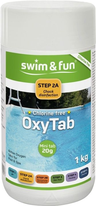 OxyTabs 20 gr.1 kg, Chlorine free i gruppen HJEM, HUS & HAVE / Have og gårdhave / Pool & Tilbehør / Kemi til pools hos TP E-commerce Nordic AB (38-95676)