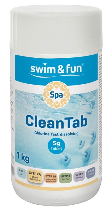 Spa CleanTab 5 gr, 1 kg i gruppen HJEM, HUS & HAVE / Have og gårdhave / Pool & Tilbehør / Kemi til pools hos TP E-commerce Nordic AB (38-95745)