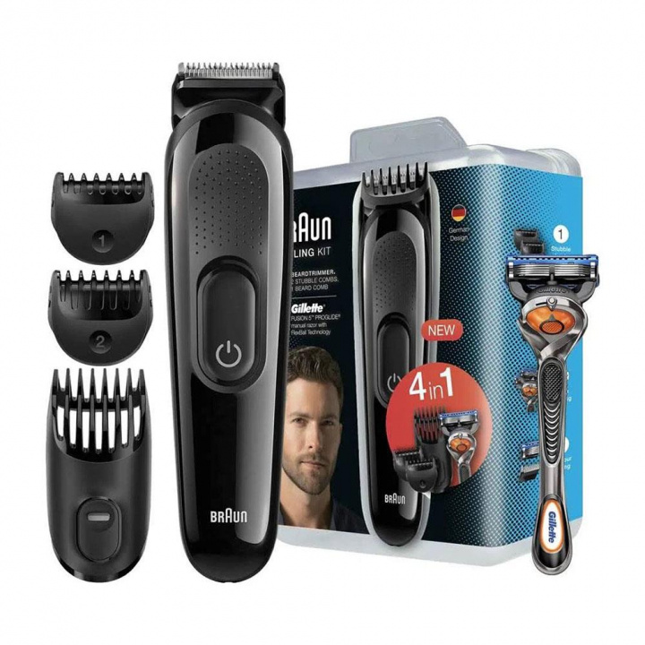 Braun SK3000 Skægtrimmer - Styling Kit i gruppen SKØNHED & HELSE / Hår og styling / Barbering og trimning / Barbermaskiner og tilbehør hos TP E-commerce Nordic AB (38-95887)