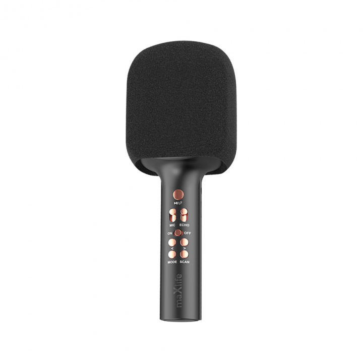 Maxlife MXBM-600 - Trådløs karaokemikrofon med indbygget højttaler, sort i gruppen HJEMMEELEKTRONIK / Lyd & billede / Håndholdte mikrofoner hos TP E-commerce Nordic AB (38-95930)