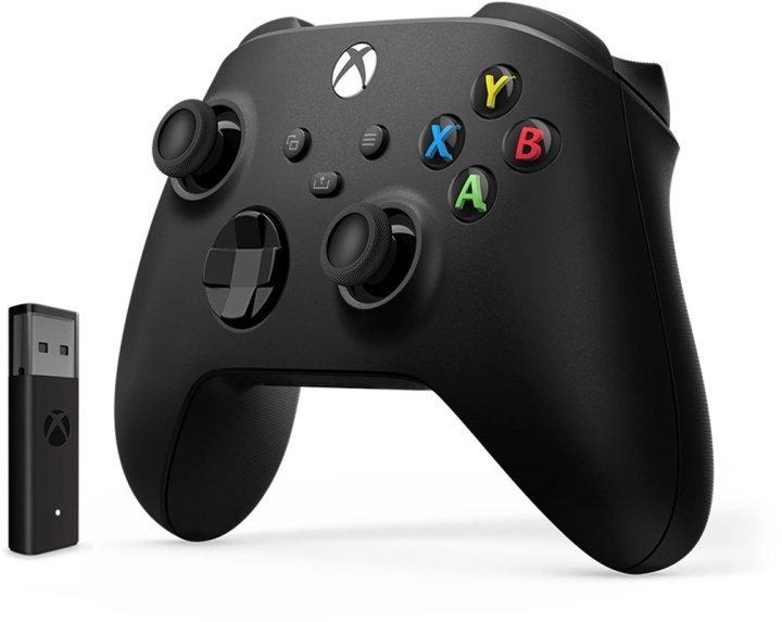 Microsoft Trådlös handkontroll till Xbox med trådlös adapter för Windows 10, Sva i gruppen HJEMMEELEKTRONIK / Spilkonsoller og tilbehør / Xbox One hos TP E-commerce Nordic AB (38-96020)