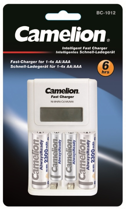 Camelion BC-1012 Batteriladdare med batterier i gruppen HJEMMEELEKTRONIK / Batterier og opladere / Batterier / AAA hos TP E-commerce Nordic AB (38-96028)