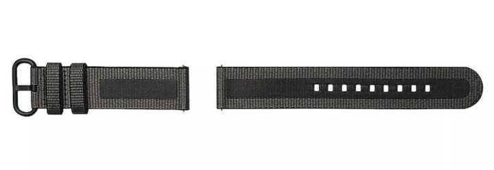 Strap Studio Textile Watch Band Active 20 mm, sort i gruppen SPORT, FRITID & HOBBY / Smartwatch & Aktivitetsmåler / Tilbehør hos TP E-commerce Nordic AB (38-96043)