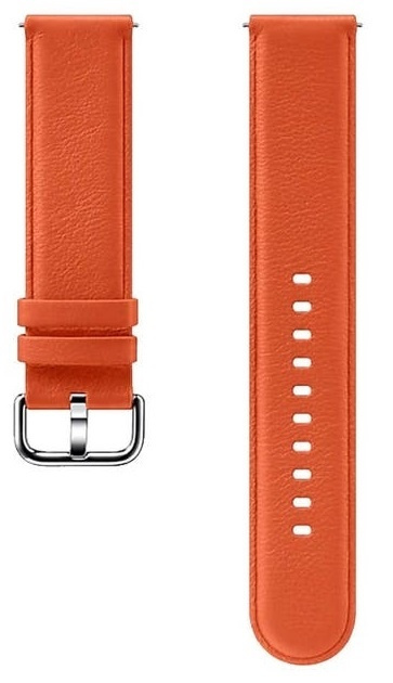 Samsung Läderarmband till Galaxy Watch, Orange i gruppen SPORT, FRITID & HOBBY / Smartwatch & Aktivitetsmåler / Tilbehør hos TP E-commerce Nordic AB (38-96045)