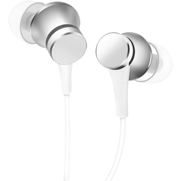 Xiaomi Mi Basic In-Ear Hörlurar, Silver i gruppen HJEMMEELEKTRONIK / Lyd & billede / Hovedtelefoner & Tilbehør / Hovedtelefoner hos TP E-commerce Nordic AB (38-96227)