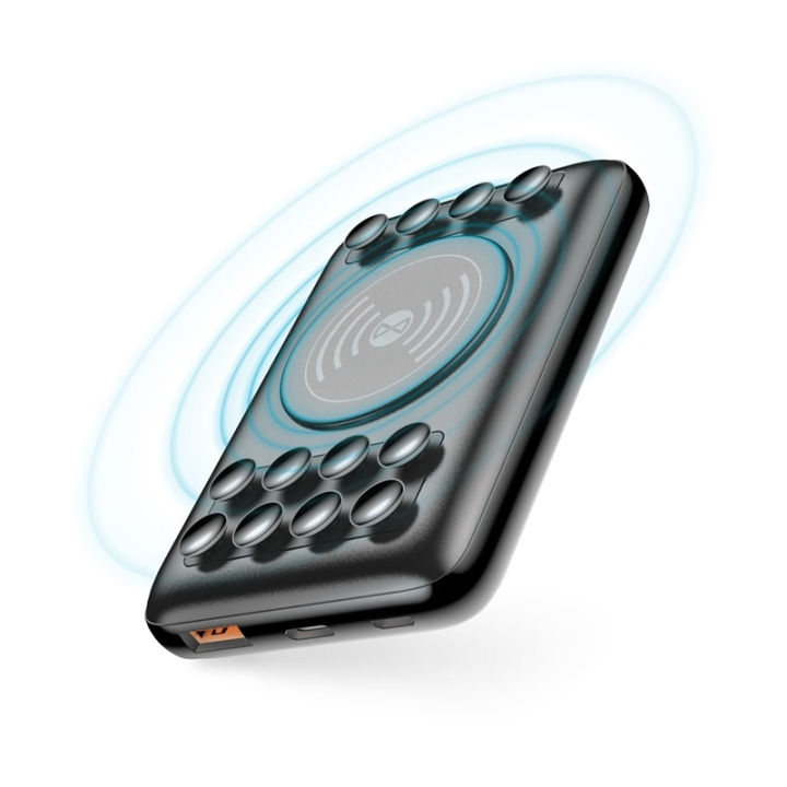 Forever Wireless Power Bank 10.000 mAh med sugekopper i gruppen SMARTPHONES & TABLETS / Opladere og kabler / Powerbanks hos TP E-commerce Nordic AB (38-96403)