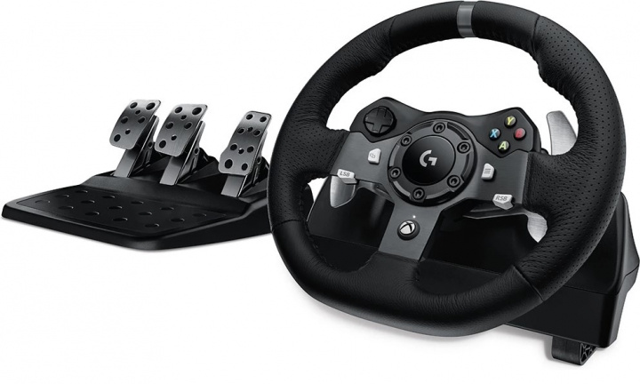 Logitech G920 Driving Force Racing Wheel (PC/Xbox One) i gruppen HJEMMEELEKTRONIK / Spilkonsoller og tilbehør / Xbox One hos TP E-commerce Nordic AB (38-96588)
