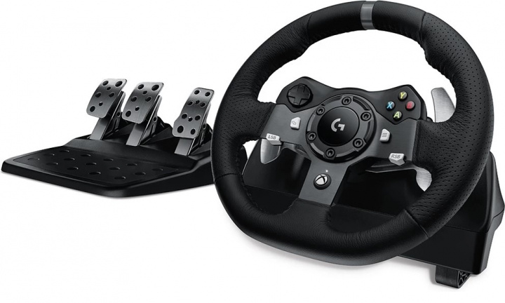 Logitech G920 Driving Force Racing Wheel (PC/Xbox One) i gruppen HJEMMEELEKTRONIK / Spilkonsoller og tilbehør / Xbox One / Tilbehør hos TP E-commerce Nordic AB (38-96588)