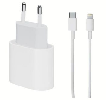 Apple Original Snabbladdare 20w + USB-C till lightning kabel 2m (Bulk) i gruppen SMARTPHONES & TABLETS / Opladere og kabler / Vægoplader / Vægoplader Lightning hos TP E-commerce Nordic AB (38-96669-PKT)
