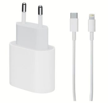 Apple Original hurtigoplader 20w + USB-C til lightning-kabel 2m (bulk) i gruppen SMARTPHONES & TABLETS / Opladere og kabler / Vægoplader / Vægoplader Lightning hos TP E-commerce Nordic AB (38-96669-PKT)