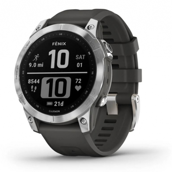 Garmin Fenix 7 47mm GPS, Grafit i gruppen SPORT, FRITID & HOBBY / Smartwatch & Aktivitetsmåler / Smartwatches hos TP E-commerce Nordic AB (38-96769)