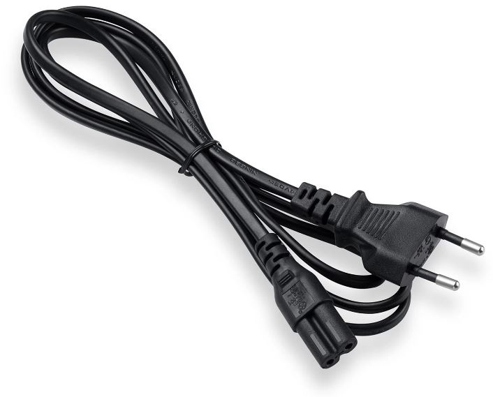 ON Strømkabel 2-polet, 1,5 meter, sort i gruppen COMPUTERTILBEHØR / Kabler og adaptere / Elkabler hos TP E-commerce Nordic AB (38-96842)