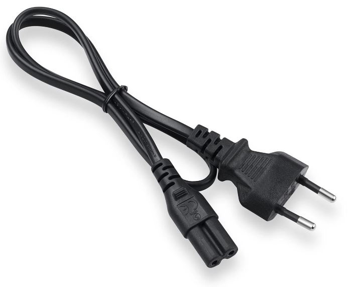 ON Strømkabel 2-polet, 0,5 meter, sort i gruppen COMPUTERTILBEHØR / Kabler og adaptere / Elkabler hos TP E-commerce Nordic AB (38-96846)