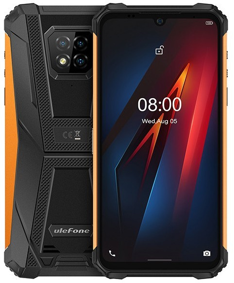 Ulefone Armor 8 Pro, Svart/Orange i gruppen SMARTPHONES & TABLETS / Mobiltelefoner & smartphones hos TP E-commerce Nordic AB (38-96946)