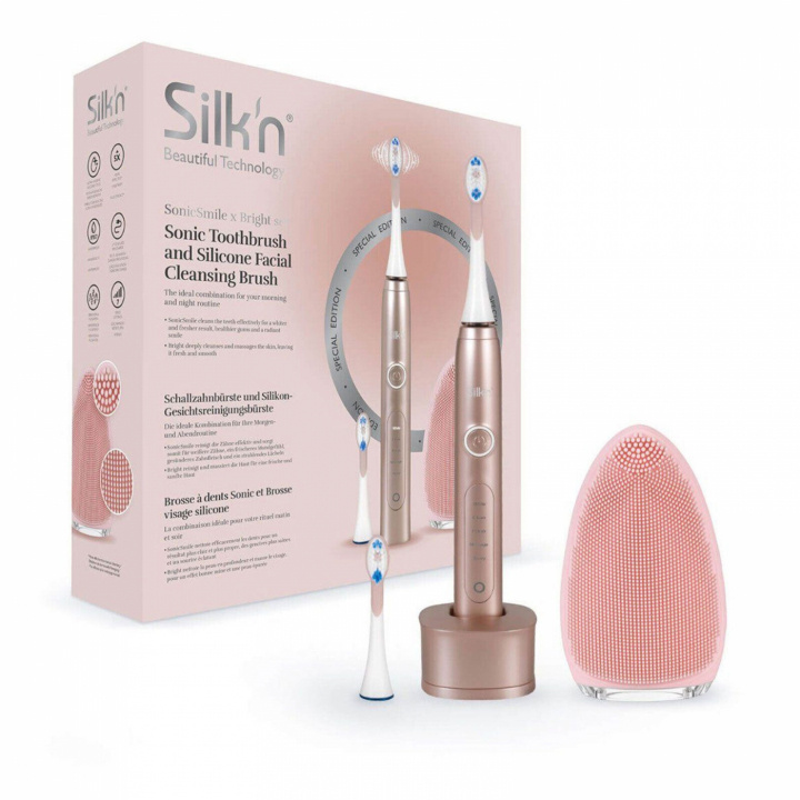 Silkn Sonic Smile & Bright Set Elektrisk tandbørste med tilbehør i gruppen SKØNHED & HELSE / Oral pleje / Elektriske tandbørster hos TP E-commerce Nordic AB (38-96995)