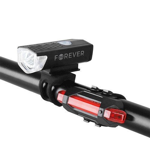 Forever Outdoor Cykellygte-sæt for/baglygte BLG-200 i gruppen SPORT, FRITID & HOBBY / Sportsudstyr / Cykel tilbehør / Cykellygter hos TP E-commerce Nordic AB (38-97114)