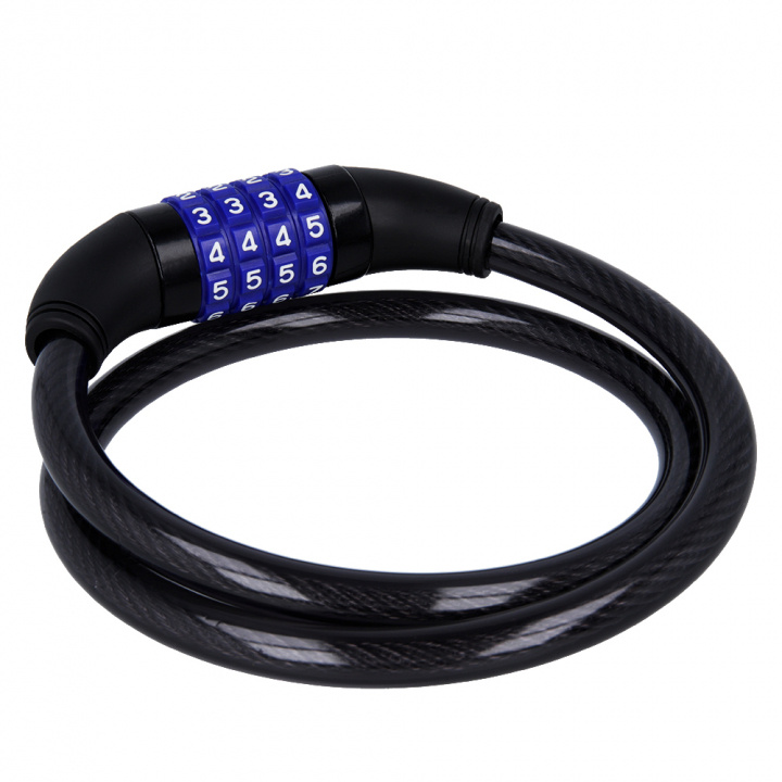 Forever Outdoor Cykellås med kabel og kode KYL-110, Sort i gruppen SPORT, FRITID & HOBBY / Sportsudstyr / Cykel tilbehør / Øvrigt cykel tilbehør hos TP E-commerce Nordic AB (38-97123)