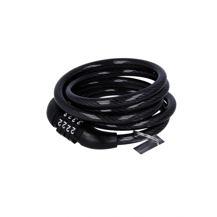 Forever Outdoor Cykellås med kabel og kode KYL-100, Sort i gruppen SPORT, FRITID & HOBBY / Sportsudstyr / Cykel tilbehør / Øvrigt cykel tilbehør hos TP E-commerce Nordic AB (38-97124)