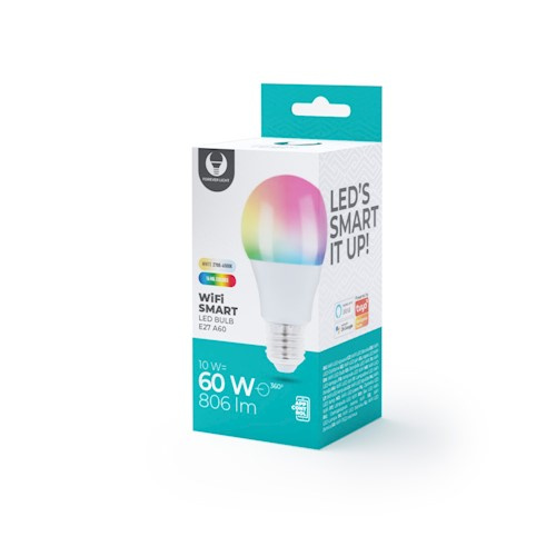 Forever Light Smart LED-Lampa med WiFi E27 10W , RGB i gruppen HJEMMEELEKTRONIK / Lys / LED lamper hos TP E-commerce Nordic AB (38-97199)