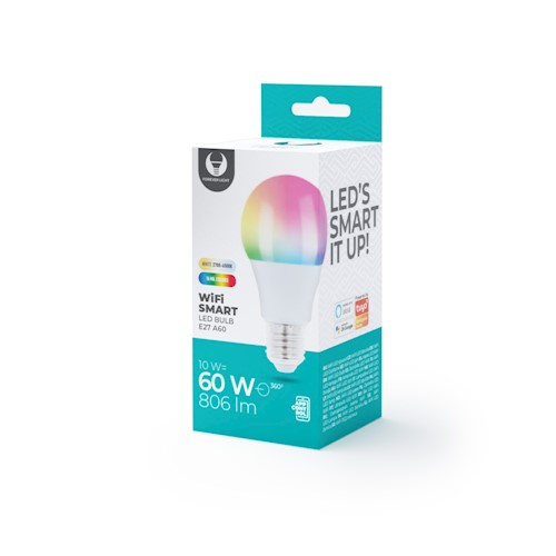 Forever Light Smart LED-pære med WiFi E27 10W, RGB i gruppen HJEMMEELEKTRONIK / Lys / LED lamper hos TP E-commerce Nordic AB (38-97199)