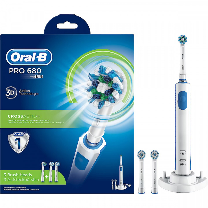 Oral-B Pro 680 Eltandborste i gruppen SKØNHED & HELSE / Oral pleje / Elektriske tandbørster hos TP E-commerce Nordic AB (38-97354)