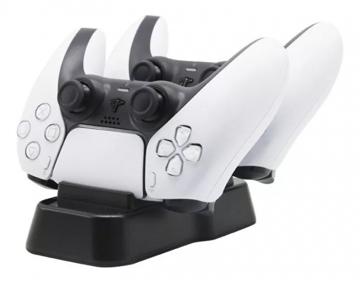 Dobbelt ladestation til Playstation 5 controllere i gruppen HJEMMEELEKTRONIK / Spilkonsoller og tilbehør / Sony PlayStation 5 / Tilbehør hos TP E-commerce Nordic AB (38-97425)