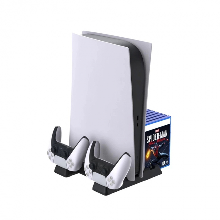 Dockingstation til Playstation 5, 4-i-1 i gruppen HJEMMEELEKTRONIK / Spilkonsoller og tilbehør / Sony PlayStation 5 / Tilbehør hos TP E-commerce Nordic AB (38-97428)