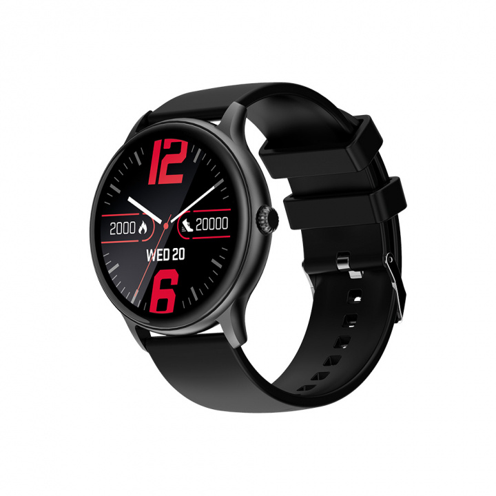 Maxlife Smartwatch MXSW-100, Mattsvart i gruppen SPORT, FRITID & HOBBY / Smartwatch & Aktivitetsmåler / Smartwatches hos TP E-commerce Nordic AB (38-97450)