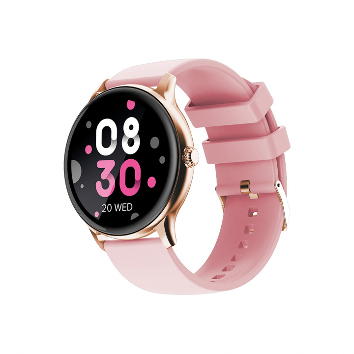 Maxlife Smartwatch MXSW-100, rosaguld i gruppen SPORT, FRITID & HOBBY / Smartwatch & Aktivitetsmåler / Smartwatches hos TP E-commerce Nordic AB (38-97451)
