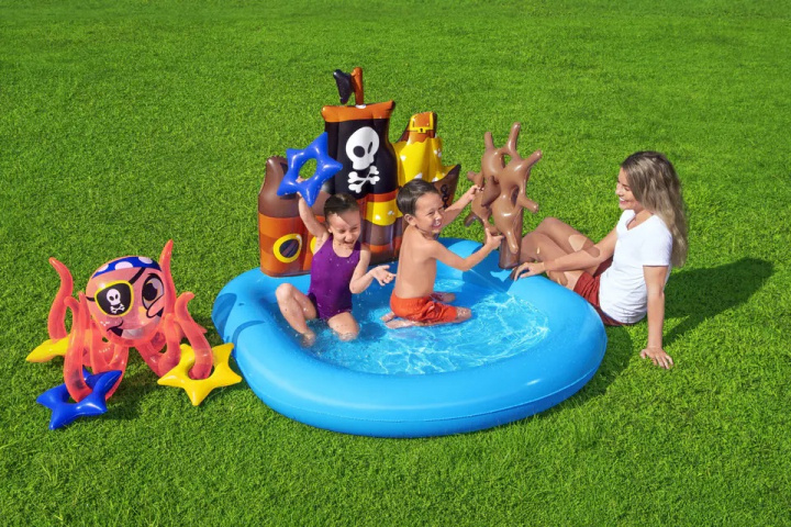 Bestway oppustelig børnepool/vandland, piratskib i gruppen LEGETØJ, BØRN & BABY / Udeleg & Sport / Vandleg, bad og strand hos TP E-commerce Nordic AB (38-97475)