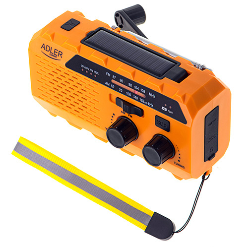 Nødradio / Vejradio med lommelygte, solceller og powerbank i gruppen HJEMMEELEKTRONIK / Lyd & billede / Hjemmebiograf, HiFi & Bærbar / Radio og vækkeure / Radio hos TP E-commerce Nordic AB (38-97488)