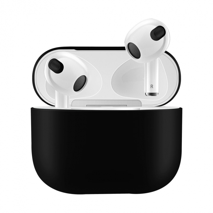 Silikonskal till Airpods 3, Svart i gruppen HJEMMEELEKTRONIK / Lyd & billede / Hovedtelefoner & Tilbehør / Tilbehør hos TP E-commerce Nordic AB (38-97531)