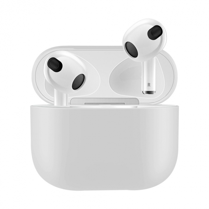 Silikonskal till Airpods 3, Vit i gruppen HJEMMEELEKTRONIK / Lyd & billede / Hovedtelefoner & Tilbehør / Tilbehør hos TP E-commerce Nordic AB (38-97533)