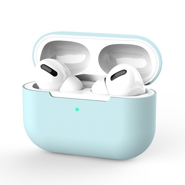 Silikonskal till Airpods Pro, Turkos i gruppen HJEMMEELEKTRONIK / Lyd & billede / Hovedtelefoner & Tilbehør / Tilbehør hos TP E-commerce Nordic AB (38-97540)