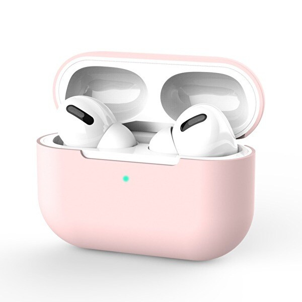 Silikonskal till Airpods Pro, Rosa i gruppen HJEMMEELEKTRONIK / Lyd & billede / Hovedtelefoner & Tilbehør / Tilbehør hos TP E-commerce Nordic AB (38-97541)