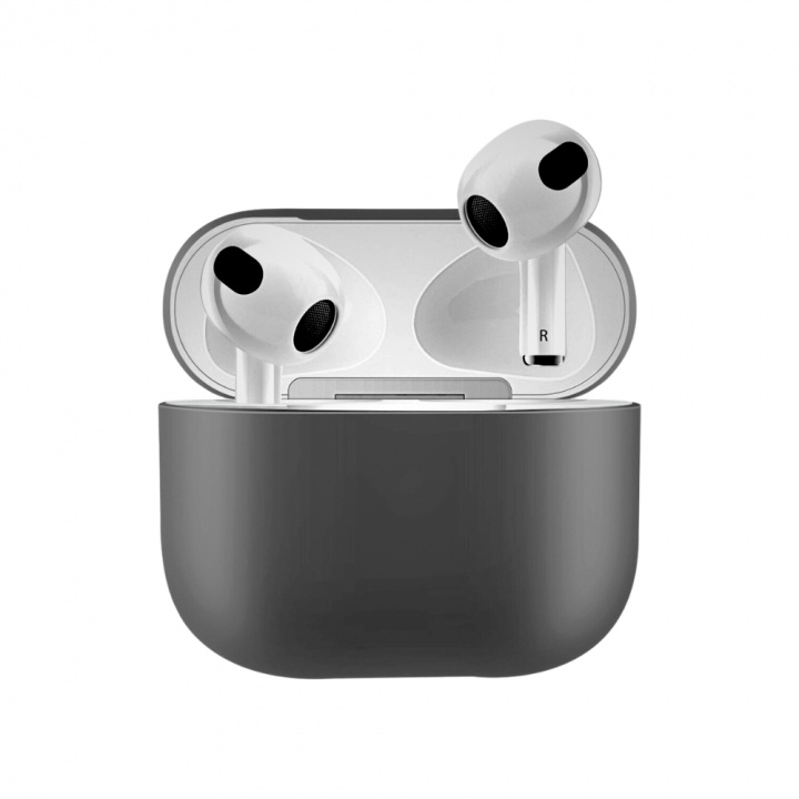 Silikoneskal til Airpods 3, mørkegrå i gruppen HJEMMEELEKTRONIK / Lyd & billede / Hovedtelefoner & Tilbehør / Tilbehør hos TP E-commerce Nordic AB (38-97543)