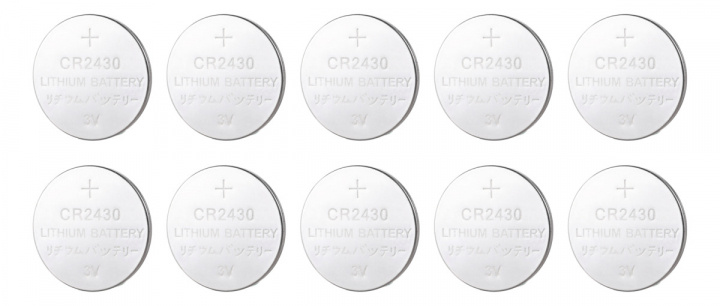 DELTACO Ultimate Lithium-batteri, 3V, CR2430-knappcell, 10-pack i gruppen HJEMMEELEKTRONIK / Batterier og opladere / Batterier / Knapcelle hos TP E-commerce Nordic AB (38-97657)