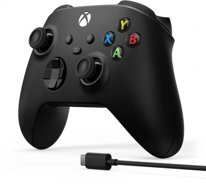 Microsoft Xbox Trådlös Handkontroll Gen 9 inklusive Kabel För Windows 10, Svart i gruppen HJEMMEELEKTRONIK / Spilkonsoller og tilbehør / Xbox One / Tilbehør hos TP E-commerce Nordic AB (38-98086)