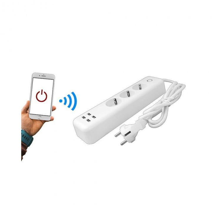 Smart strømskinne med WiFi i gruppen HJEM, HUS & HAVE / Elektricitet & Belysning / Stikdåse hos TP E-commerce Nordic AB (38-98122)