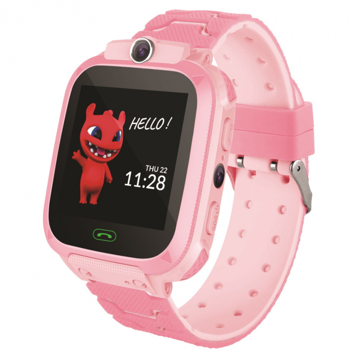 Maxlife Smartwatch för barn, Rosa i gruppen SPORT, FRITID & HOBBY / Smartwatch & Aktivitetsmåler / Smartwatch til børn hos TP E-commerce Nordic AB (38-98140)