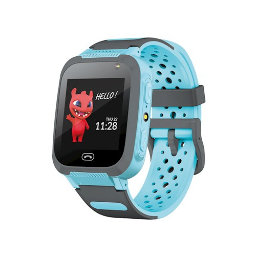 Maxlife Smartwatch med silikonarmband för barn, Blå, 2G i gruppen SPORT, FRITID & HOBBY / Smartwatch & Aktivitetsmåler / Smartwatch til børn hos TP E-commerce Nordic AB (38-98141)