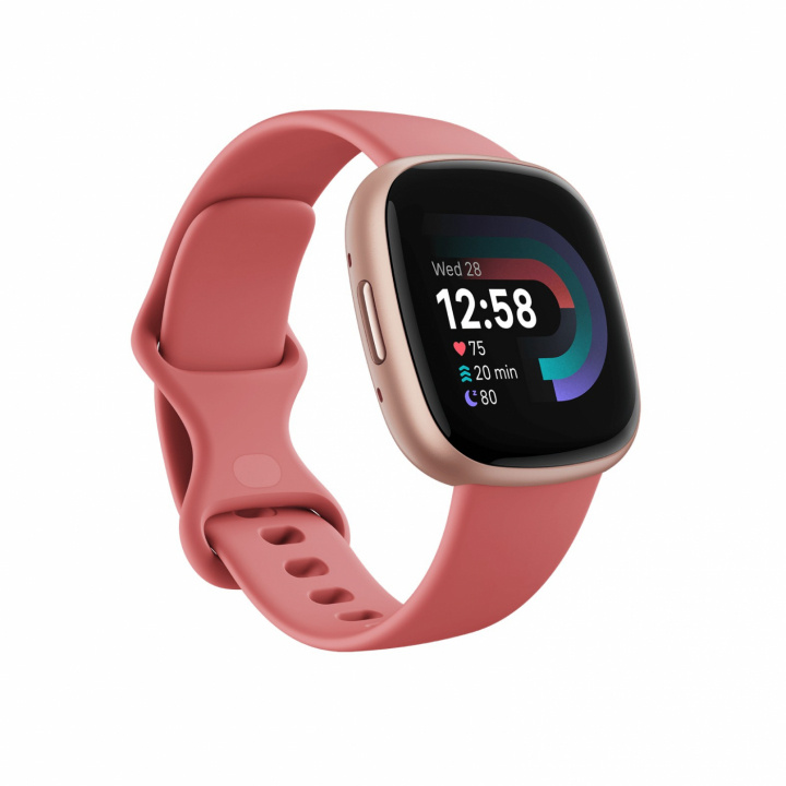 Fitbit Versa 4 Pink/Copper i gruppen SPORT, FRITID & HOBBY / Smartwatch & Aktivitetsmåler / Smartwatches hos TP E-commerce Nordic AB (38-98156)