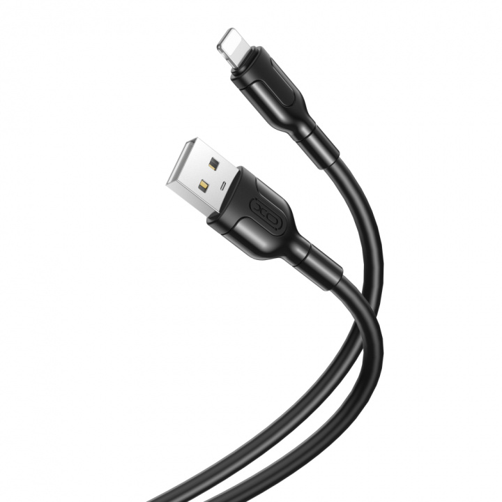 XO NB212 - USB til Lightning-kabel, hurtig opladning (2,1A), 1 m i gruppen SMARTPHONES & TABLETS / Opladere og kabler / Kabler / Kabler Lightning hos TP E-commerce Nordic AB (38-98174)