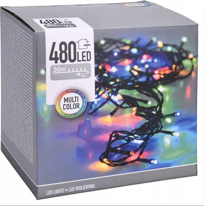 Lyskæde 480 LED 36m, flerfarvet i gruppen HJEMMEELEKTRONIK / Lys / Julebelysning hos TP E-commerce Nordic AB (38-98191)