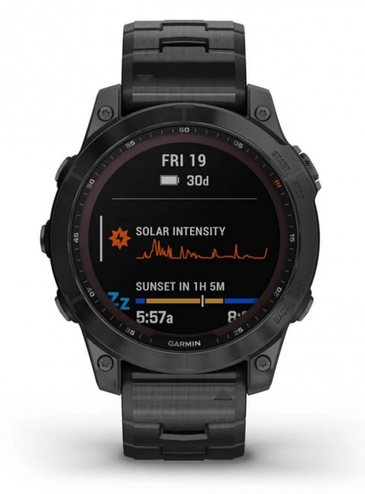 Garmin Fenix 7X Solar, Grå i gruppen SPORT, FRITID & HOBBY / Smartwatch & Aktivitetsmåler / Smartwatches hos TP E-commerce Nordic AB (38-98386)