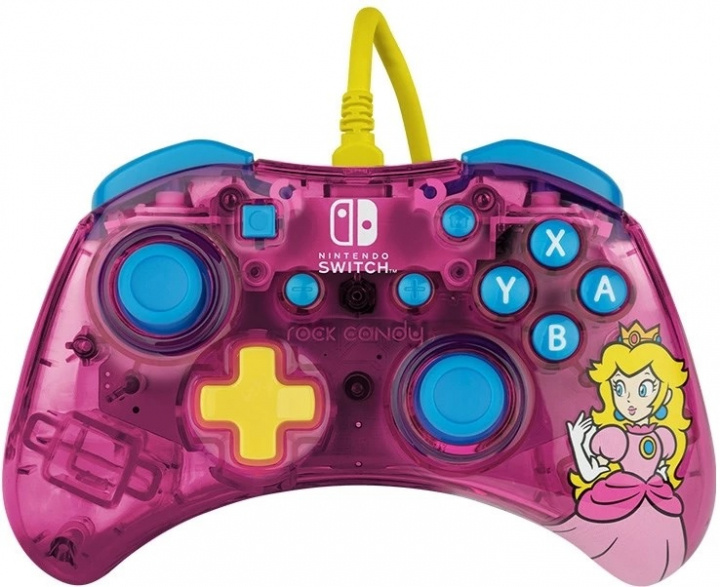 PDP Rock Candy Wired Controller - Peach (Switch) i gruppen HJEMMEELEKTRONIK / Spilkonsoller og tilbehør / Nintendo Switch / Tilbehør hos TP E-commerce Nordic AB (38-98411)