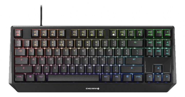 Cherry MX BOARD 1. 0 TKL Gaming Keyboard, MX Brown brytare, svart/RGB i gruppen COMPUTERTILBEHØR / GAMING / Tastatur hos TP E-commerce Nordic AB (38-98425)