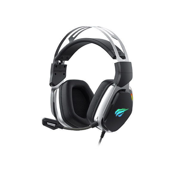 Havit Gaming H2018U Wired headset in fullsize, USB, Black/Silver i gruppen COMPUTERTILBEHØR / GAMING / Headset hos TP E-commerce Nordic AB (38-98464)